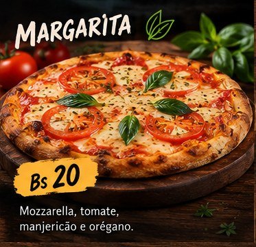 Pizza Margarita individual en Bocato Express Cochabamba