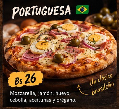 Pizza Portuguesa individual Bocato Express